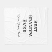 Bets Opa je Großvater gibt einfachen Namen Fleecedecke (Vorderseite (Horizontal))