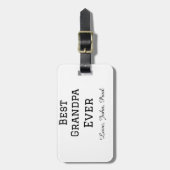 Bets Opa je Großvater gibt einfachen Namen Gepäckanhänger (Vorderseite vertikal)