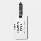 Bets Opa je Großvater gibt einfachen Namen Gepäckanhänger (Rückseite vertikal)