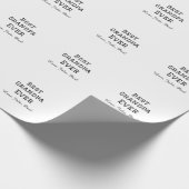 Bets Opa je Großvater gibt einfachen Namen Geschenkpapier (Ecke)