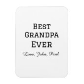 Bets Opa je Großvater gibt einfachen Namen Magnet (Vertikal)