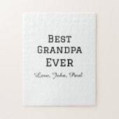 Bets Opa je Großvater gibt einfachen Namen Puzzle (Vertikal)