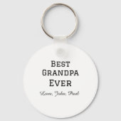 Bets Opa je Großvater gibt einfachen Namen Schlüsselanhänger (Rückseite)