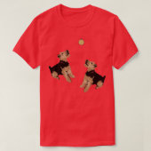Betsi Welsh Terrier Christmas Design T-Shirt (Design vorne)