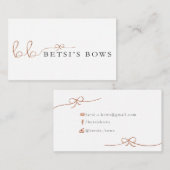 Betsis Bögen Visitenkarte (Vorne/Hinten)