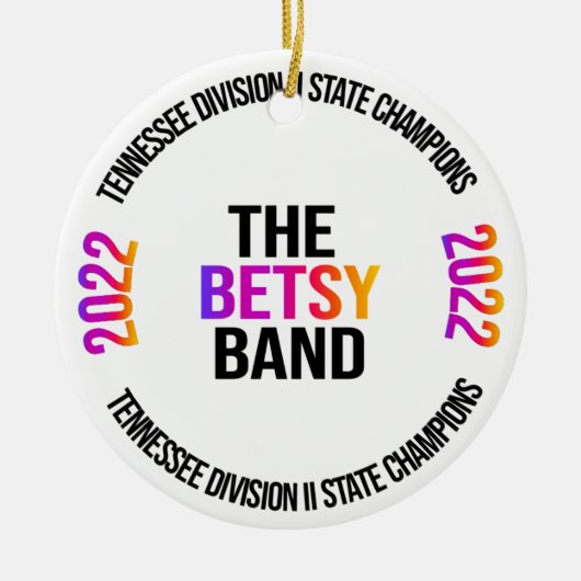 Betsy Band Staat Championship Ornament (Vorne)