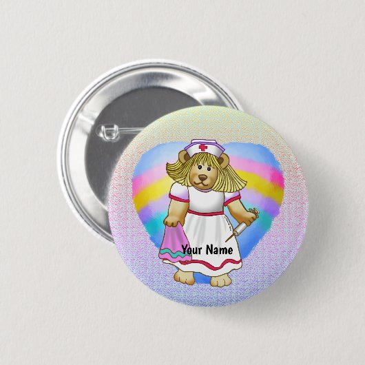 Betsy Bear Nurse Button (Vorne & Hinten)