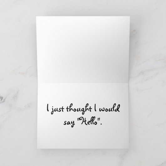 Betsy, Hallo Karte (Innenseite)