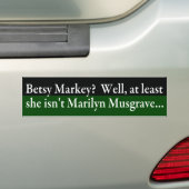 Betsy Markey Autoaufkleber (Auf Auto)