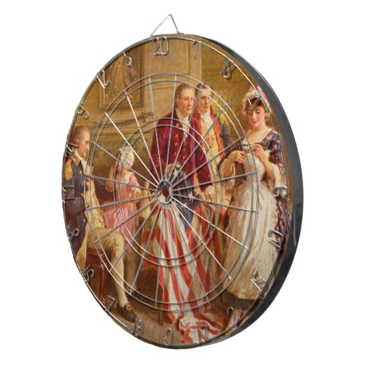 Betsy Ross, 1777 (American History) (USA Patriot) Dartscheibe (Vorderseite rechts)