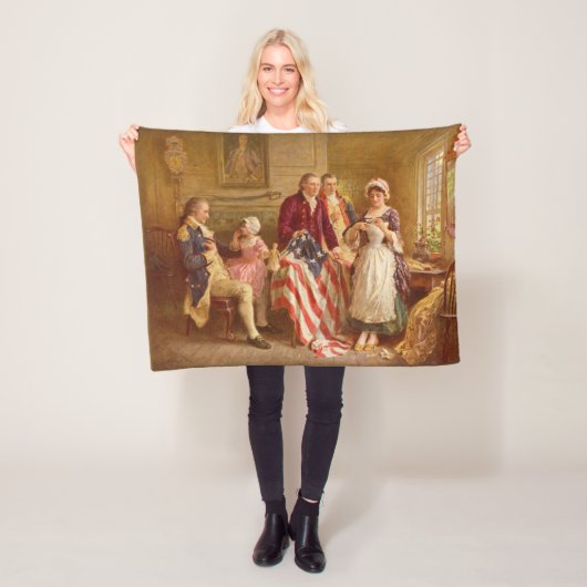 Betsy Ross, 1777 (American History) (USA Patriot) Fleecedecke (Beispiel)