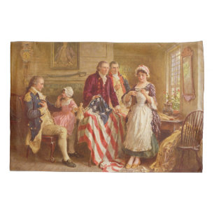 Betsy Ross, 1777 (American History) (USA Patriot) Kissenbezug