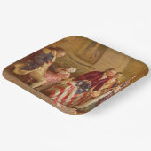 Betsy Ross, 1777 (American History) (USA Patriot) Pappteller (Gewinkelt)