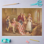 Betsy Ross, 1777 (American History) (USA Patriot) Seidenpapier (Basteln)
