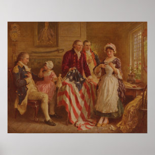 Betsy Ross, 1777, JLG Ferris, c1930 Poster