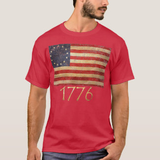 Betsy Ross 4. Juli American Flag 1776 Retro T-Shirt
