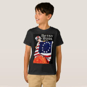 Betsy Ross American Flag 1776 Art 4.Juli Geschenk T-Shirt (Vorne ganz)