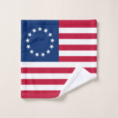Betsy Ross American Flag Badhandtuch Set (Waschlappen)
