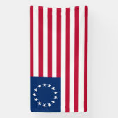 Betsy Ross American Flag Banner (Vertikal)