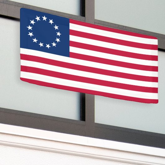 Betsy Ross American Flag Banner (Äußeres Gebäude)