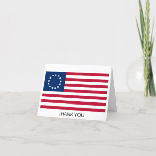 Betsy Ross American Flag Dankeskarte