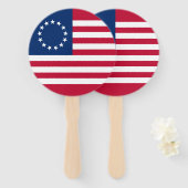 Betsy Ross American Flag Fächer (Vorne und Hinten)