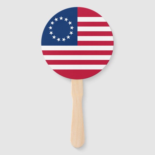 Betsy Ross American Flag Fächer (Vorderseite)