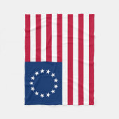 Betsy Ross American Flag Fleecedecke (Vorderseite)