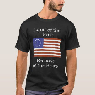 Betsy Ross American Flag Freedom from Revolutionar T-Shirt