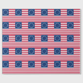 Betsy Ross American Flag Geschenkpapier (Flach)