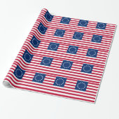 Betsy Ross American Flag Geschenkpapier (Ungerollt)