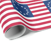 Betsy Ross American Flag Geschenkpapier (Rolleneckpunkt)