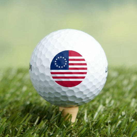 Betsy Ross American Flag Golfball (Insitu T-Shirt)