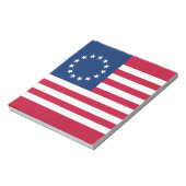 Betsy Ross American Flag Notizblock (Rotiert)