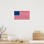 Betsy Ross American Flag Poster (Küche)