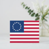 Betsy Ross American Flag Postkarte (Stehend Vorderseite)