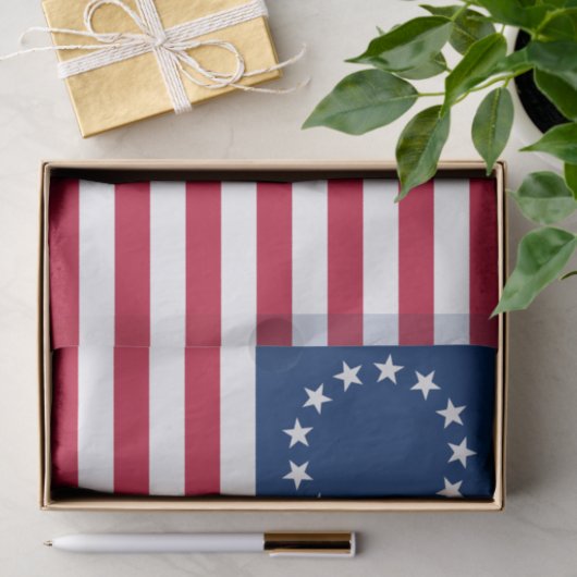 Betsy Ross American Flag Seidenpapier (Geschenk)