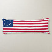 Betsy Ross American Flag Seitenschläferkissen (Rückseite)