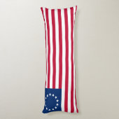 Betsy Ross American Flag Seitenschläferkissen (Rückseite (Vertikal))