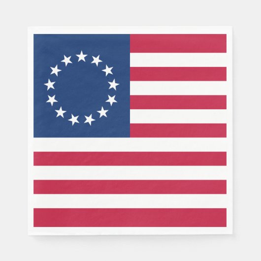 Betsy Ross American Flag Serviette (Vorderseite)