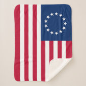 Betsy Ross American Flag Sherpadecke (Vorderseite)