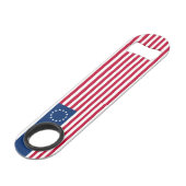 Betsy Ross American Flag Speed Flaschenöffner (Vorderseite Schrägansicht)