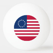 Betsy Ross American Flag Tischtennisball (Vorderseite)
