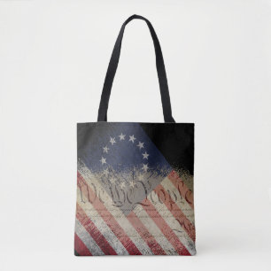 Betsy Ross American Flag WIR DIE MENSCHEN Vintag Tasche