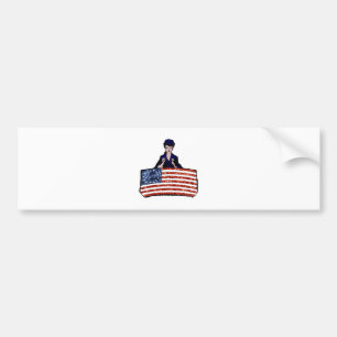 Betsy Ross Amerikanische Flagge Autoaufkleber