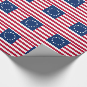 Betsy Ross Amerikanische Flagge Geschenkpapier