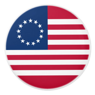 Betsy Ross Amerikanische Flagge Keramikknauf