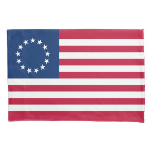 Betsy Ross Amerikanische Flagge Kissenbezug