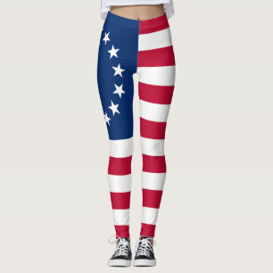 Betsy Ross Amerikanische Flagge Leggings