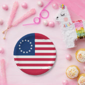Betsy Ross Amerikanische Flagge Pappteller (Party)